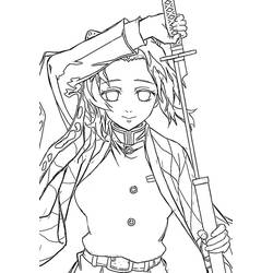 Desenho Shinobu Kocho (Anime e Mangá) #219319 para imprimir e colorir