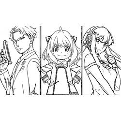 Desenhos para colorir: Spy x Family - Páginas para Colorir Imprimíveis Gratuitamente