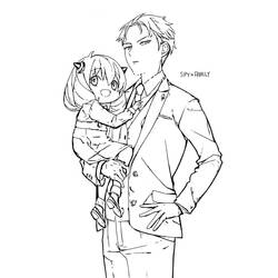 Página para colorir: Spy x Family (Anime e Mangá) #182888 - Páginas para Colorir Imprimíveis Gratuitamente