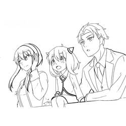 Página para colorir: Spy x Family (Anime e Mangá) #182894 - Páginas para Colorir Imprimíveis Gratuitamente