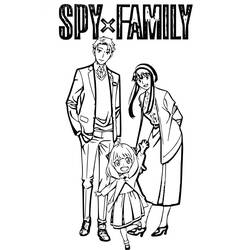 Página para colorir: Spy x Family (Anime e Mangá) #182907 - Páginas para Colorir Imprimíveis Gratuitamente