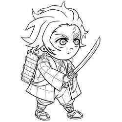 Desenhos para colorir: Tanjiro - Páginas para Colorir Imprimíveis Gratuitamente