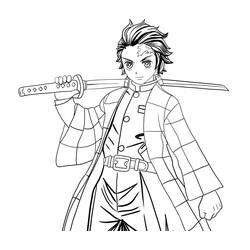 Desenho Tanjiro (Anime e Mangá) #213497 para imprimir e colorir