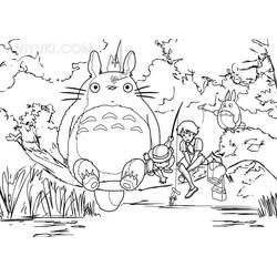 Página para colorir: Totoro (Anime e Mangá) #180137 - Páginas para Colorir Imprimíveis Gratuitamente