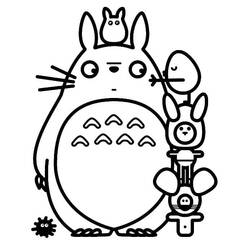 Página para colorir: Totoro (Anime e Mangá) #180139 - Páginas para Colorir Imprimíveis Gratuitamente