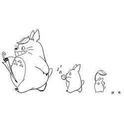 Desenhos para colorir: Totoro - Páginas para Colorir Imprimíveis Gratuitamente