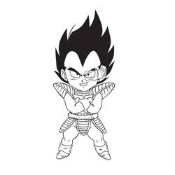 Desenhos para colorir: Vegeta - Páginas para Colorir Imprimíveis Gratuitamente