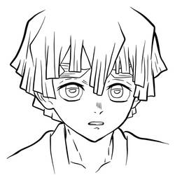 Desenhos para colorir: Zenitsu - Páginas para Colorir Imprimíveis Gratuitamente