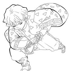 Desenho Zenitsu (Anime e Mangá) #214109 para imprimir e colorir