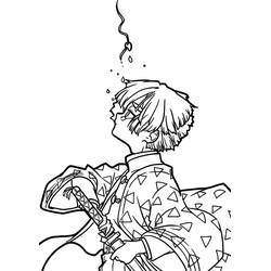 Desenho Zenitsu (Anime e Mangá) #214112 para imprimir e colorir