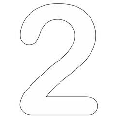 Desenho Número 2 (Aprendizado e Educação) #221326 para imprimir e colorir