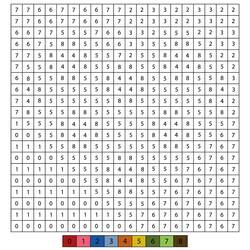 Desenhos para colorir: Arte Pixel - Páginas para Colorir Imprimíveis Gratuitamente