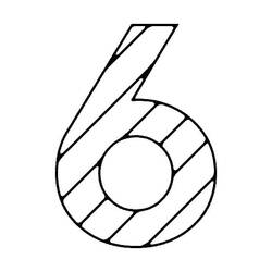 Página para colorir: Número 6 (Aprendizado e Educação) #221404 - Páginas para Colorir Imprimíveis Gratuitamente