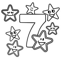 Desenho Número 7 (Aprendizado e Educação) #221436 para imprimir e colorir