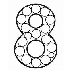 Desenho Número 8 (Aprendizado e Educação) #221454 para imprimir e colorir