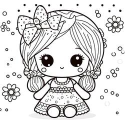 Desenhos para colorir: Boneca - Páginas para Colorir Imprimíveis Gratuitamente