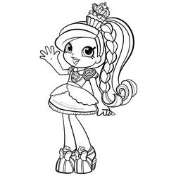 Desenhos para colorir: Shoppies Dolls - Páginas para Colorir Imprimíveis Gratuitamente