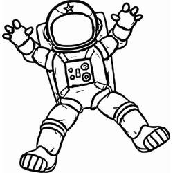 Desenho Astronauta (Carreiras e Profissões) #184432 para imprimir e colorir