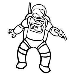 Desenho Astronauta (Carreiras e Profissões) #184446 para imprimir e colorir
