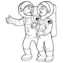 Desenho Astronauta (Carreiras e Profissões) #184449 para imprimir e colorir