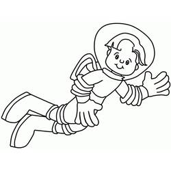 Desenho Astronauta (Carreiras e Profissões) #184455 para imprimir e colorir