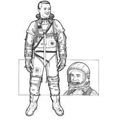 Página para colorir: Astronauta (Carreiras e Profissões) #87595 - Páginas para Colorir Imprimíveis Gratuitamente
