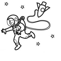 Página para colorir: Astronauta (Carreiras e Profissões) #87598 - Páginas para Colorir Imprimíveis Gratuitamente