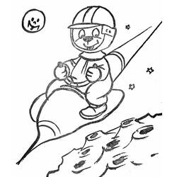 Página para colorir: Astronauta (Carreiras e Profissões) #87605 - Páginas para Colorir Imprimíveis Gratuitamente