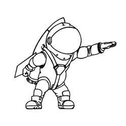 Página para colorir: Astronauta (Carreiras e Profissões) #87608 - Páginas para Colorir Imprimíveis Gratuitamente