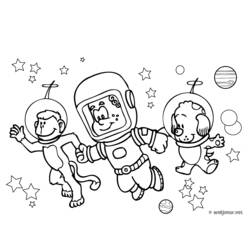 Página para colorir: Astronauta (Carreiras e Profissões) #87614 - Páginas para Colorir Imprimíveis Gratuitamente