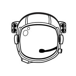 Página para colorir: Astronauta (Carreiras e Profissões) #87622 - Páginas para Colorir Imprimíveis Gratuitamente