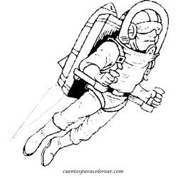 Página para colorir: Astronauta (Carreiras e Profissões) #87646 - Páginas para Colorir Imprimíveis Gratuitamente