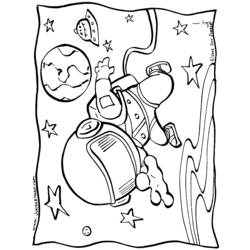 Página para colorir: Astronauta (Carreiras e Profissões) #87666 - Páginas para Colorir Imprimíveis Gratuitamente