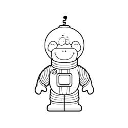 Página para colorir: Astronauta (Carreiras e Profissões) #87672 - Páginas para Colorir Imprimíveis Gratuitamente