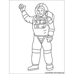 Página para colorir: Astronauta (Carreiras e Profissões) #87717 - Páginas para Colorir Imprimíveis Gratuitamente
