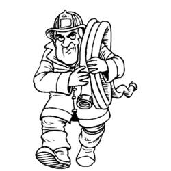 Desenho Bombeiro (Carreiras e Profissões) #105516 para imprimir e colorir