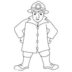 Desenho Bombeiro (Carreiras e Profissões) #105622 para imprimir e colorir