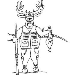 Desenhos para colorir: Caçador - Páginas para Colorir Imprimíveis Gratuitamente