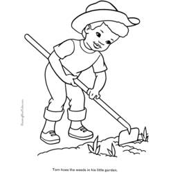 Desenhos para colorir: Fazendeiro - Páginas para Colorir Imprimíveis Gratuitamente