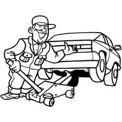 Desenhos para colorir: Mecânico - Páginas para Colorir Imprimíveis Gratuitamente