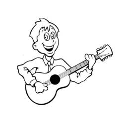 Desenhos para colorir: Músico - Páginas para Colorir Imprimíveis Gratuitamente