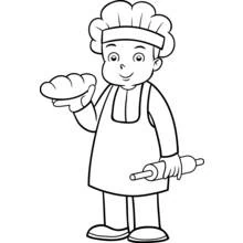 Desenhos para colorir: Padeiro - Páginas para Colorir Imprimíveis Gratuitamente