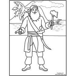 Página para colorir: Pirata (Carreiras e Profissões) #105097 - Páginas para Colorir Imprimíveis Gratuitamente