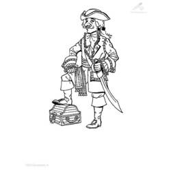 Página para colorir: Pirata (Carreiras e Profissões) #105279 - Páginas para Colorir Imprimíveis Gratuitamente