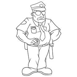 Desenho Policial (Carreiras e Profissões) #179006 para imprimir e colorir