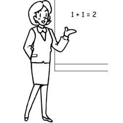 Desenhos para colorir: Professor - Páginas para Colorir Imprimíveis Gratuitamente