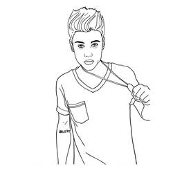 Página para colorir: Justin Bieber (celebridades) #122445 - Páginas para Colorir Imprimíveis Gratuitamente