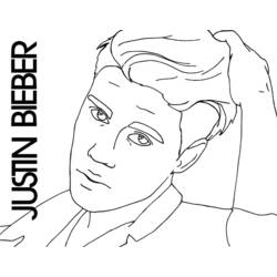 Página para colorir: Justin Bieber (celebridades) #122482 - Páginas para Colorir Imprimíveis Gratuitamente