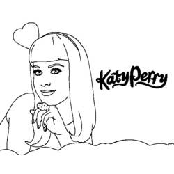 Página para colorir: Katy Perry (celebridades) #123321 - Páginas para Colorir Imprimíveis Gratuitamente