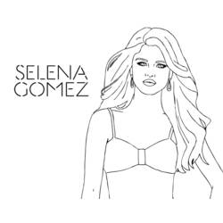 Página para colorir: Selena Gomez (celebridades) #123826 - Páginas para Colorir Imprimíveis Gratuitamente